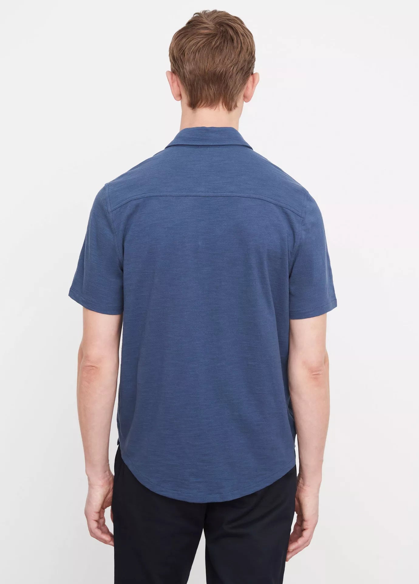 Vince Heavy Slub SS Button Down Twilight