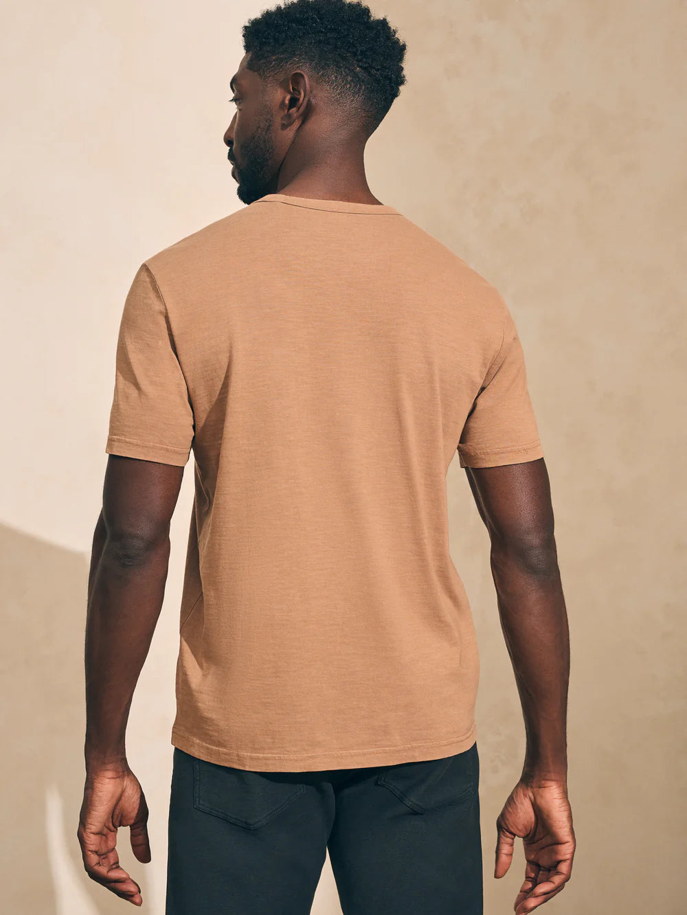 Faherty Sunwashed Pocket Tee Walnut