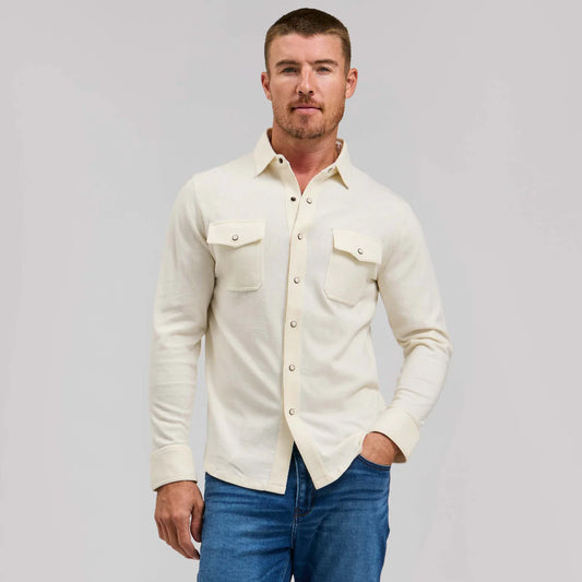 Rye 51 The Waylan Merino Sweater Knit White