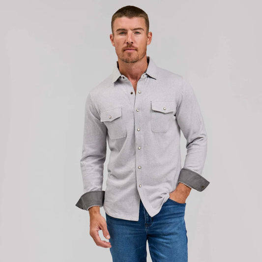 Rye 51 The Waylan Merino Sweater Knit Ash