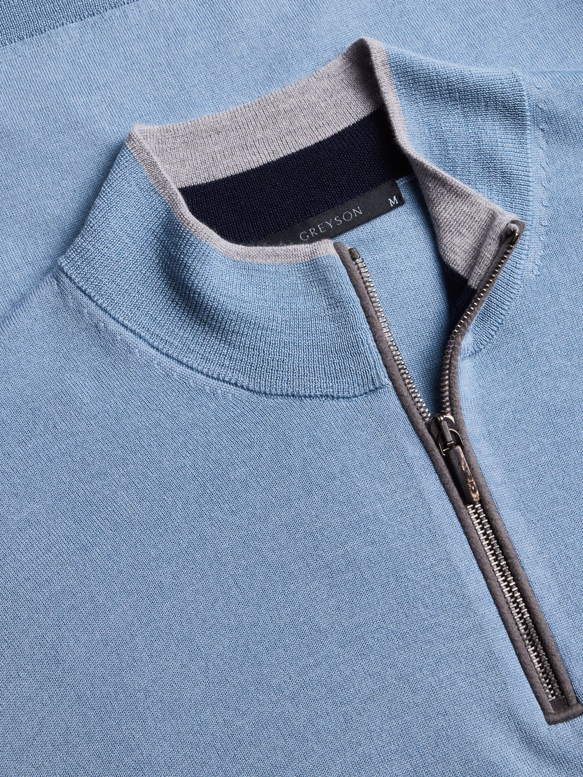 Greyson Saratoga 1/4 Zip Wolf Blue