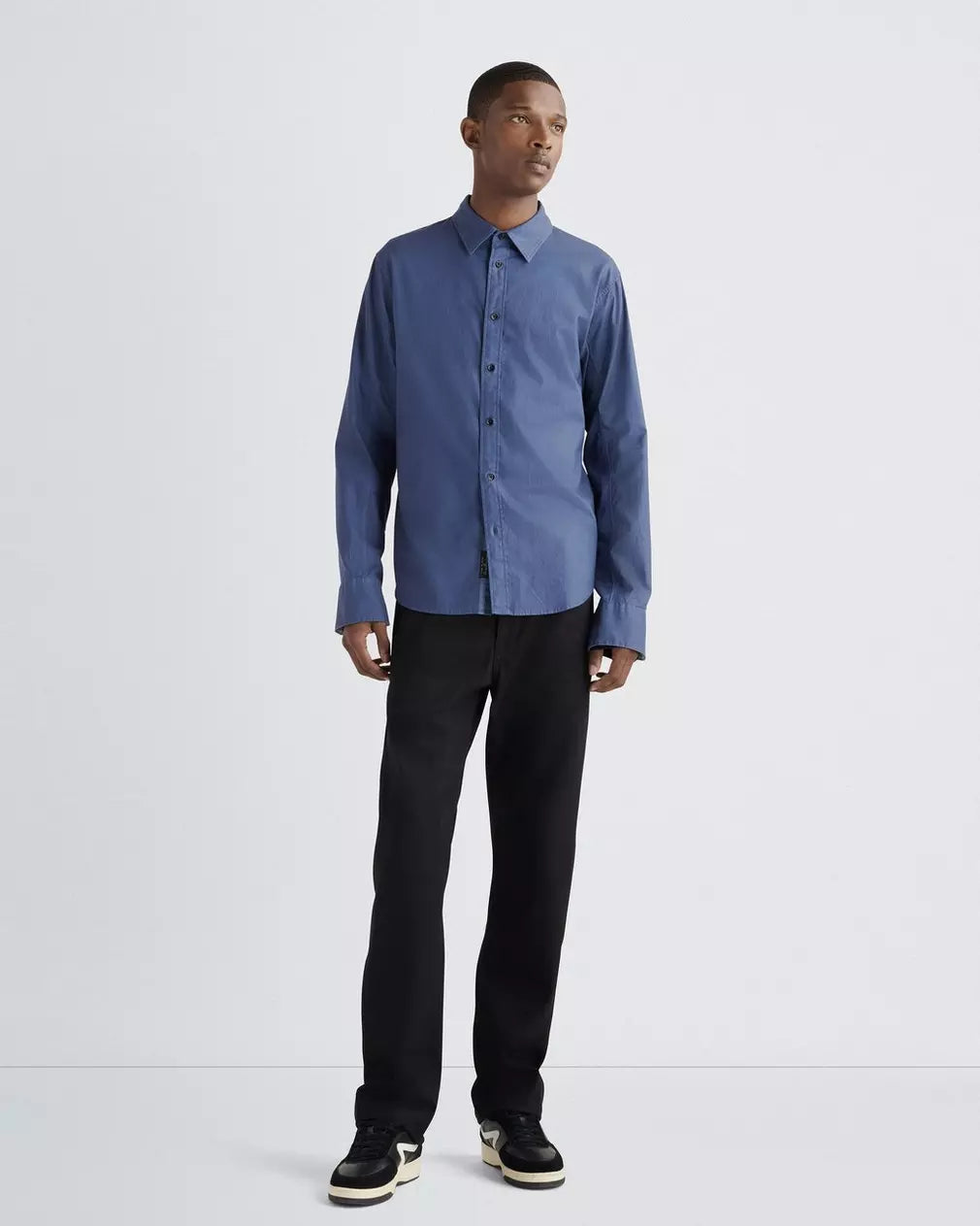 Rag & Bone Fit 2 Engineered Oxford Shirt Worn Indigo