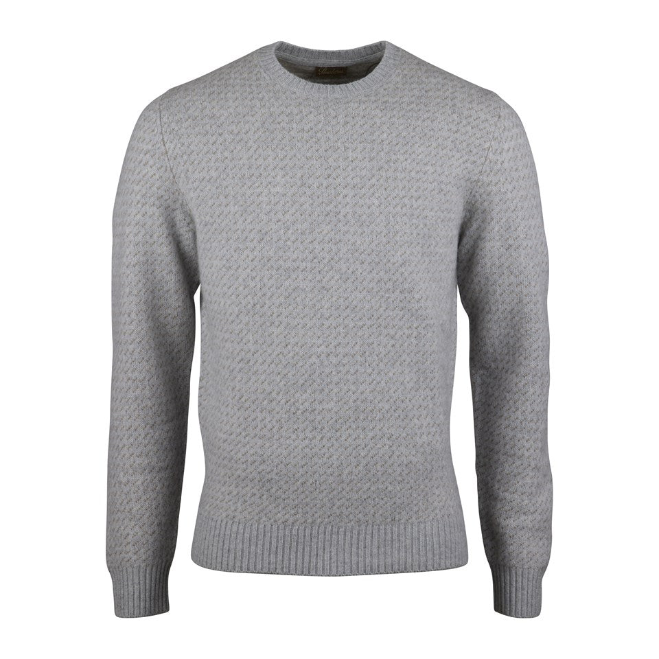 Stenstroms Patterned Yak Merino Wool Crewneck Heather 311