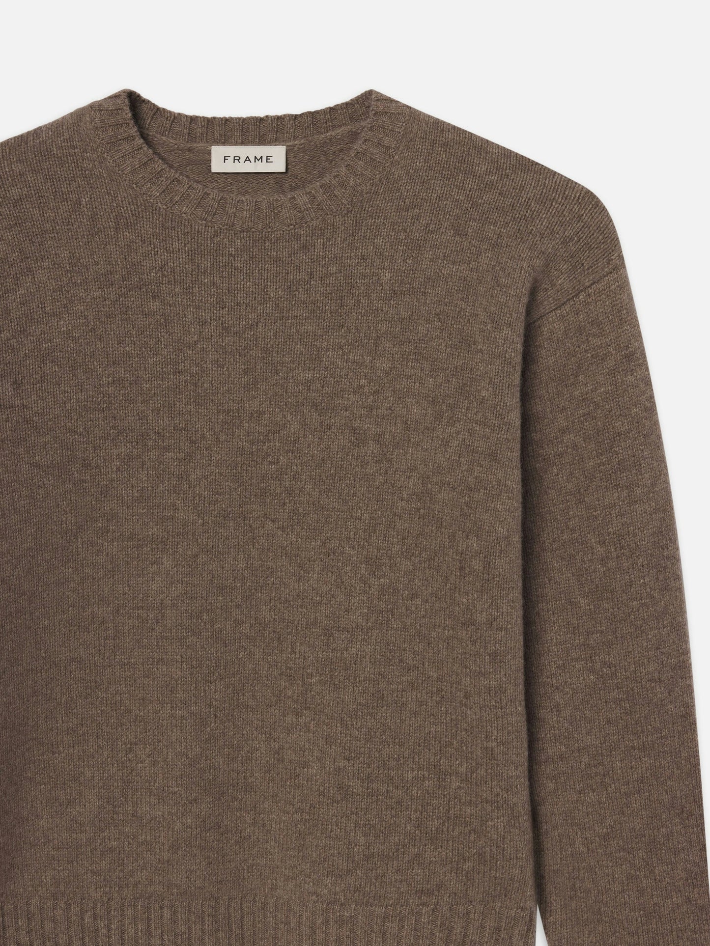 Frame Yak Blend Sweater Dark Taupe