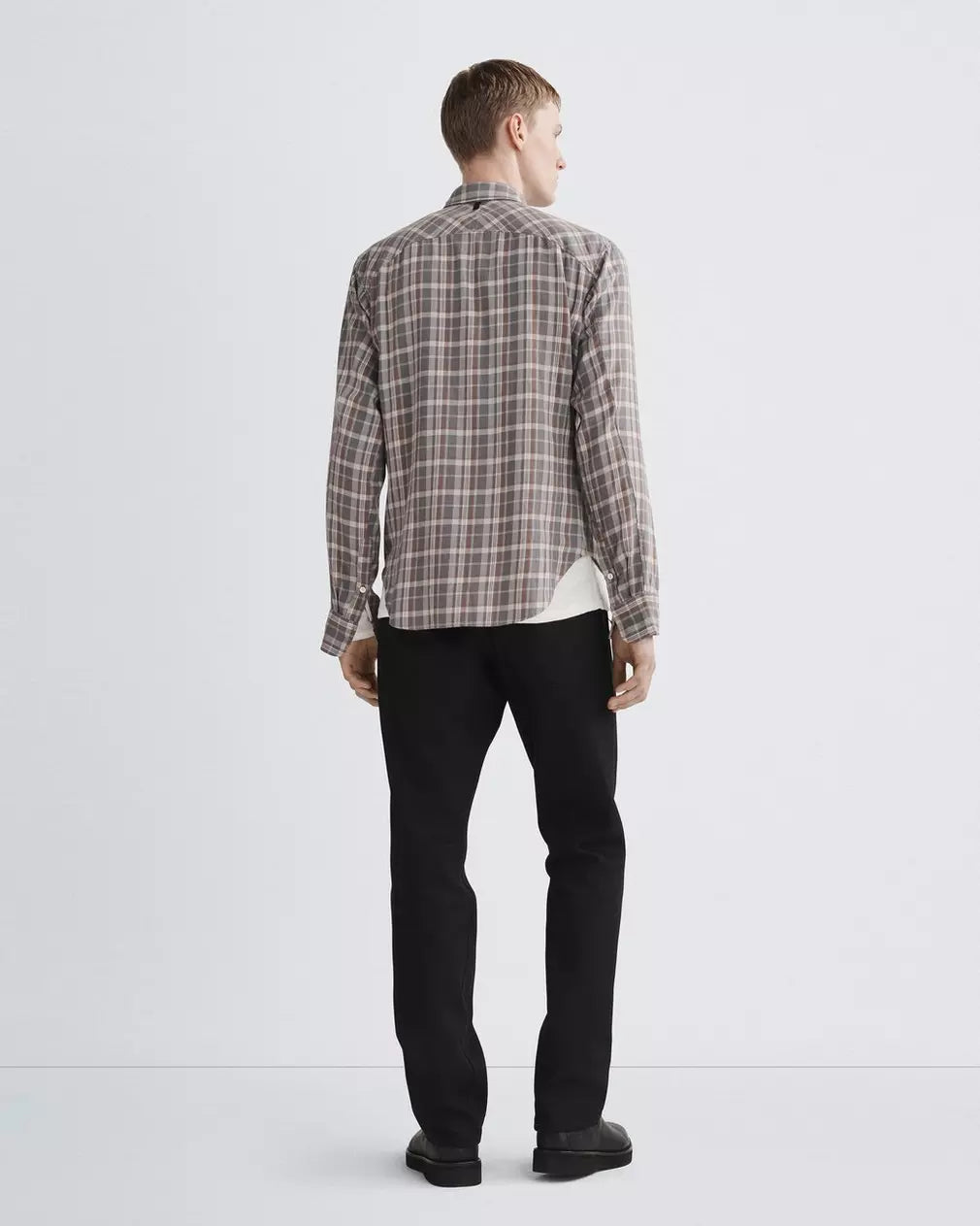 Rag & Bone Fit 2 Yokohama Plaid Shirt Stone Plaid