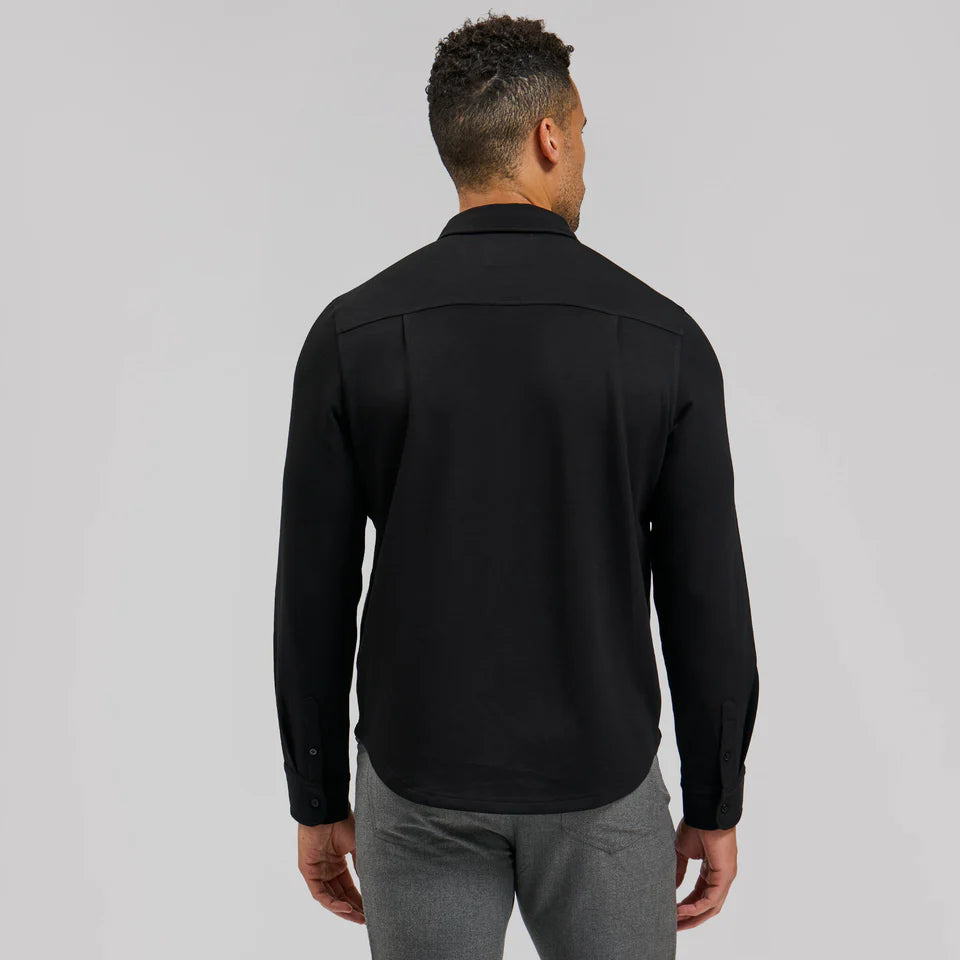 Rye 51 The Axel Sand Washed Button Down Black