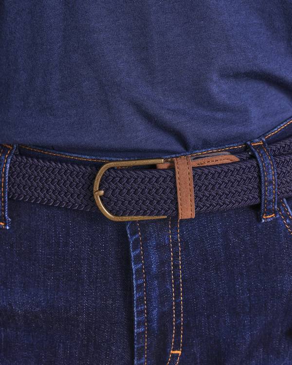 R51 Voyager Woven Stretch Belt Navy