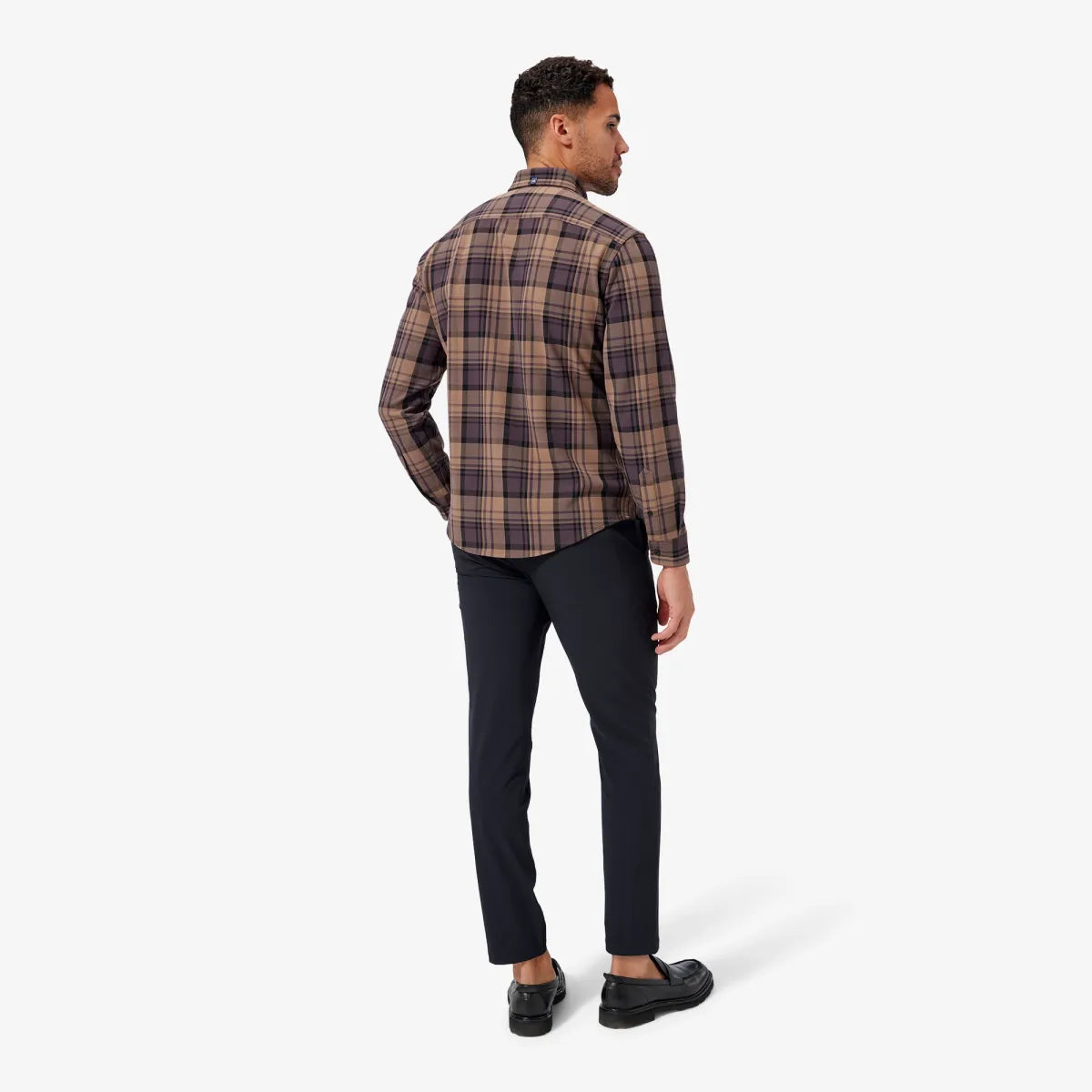 Mizzen + Main Upstate Flannel Caribou Brown Plaid