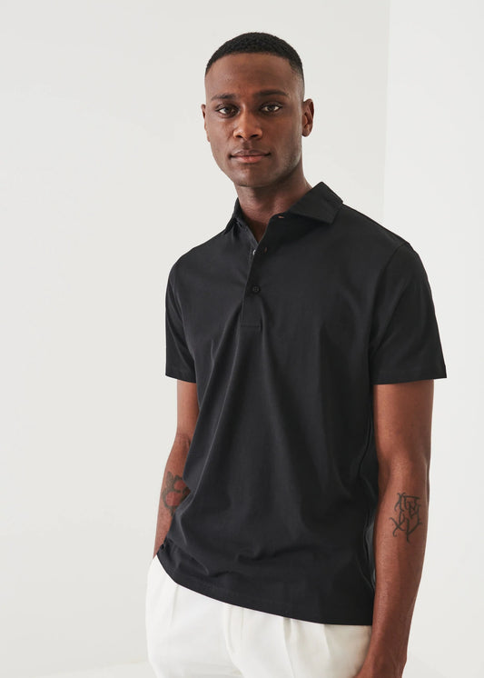 Patrick Assaraf SS Iconic Polo Black