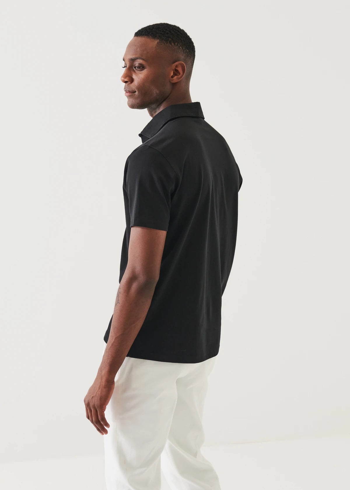 Patrick Assaraf SS Iconic Polo Black