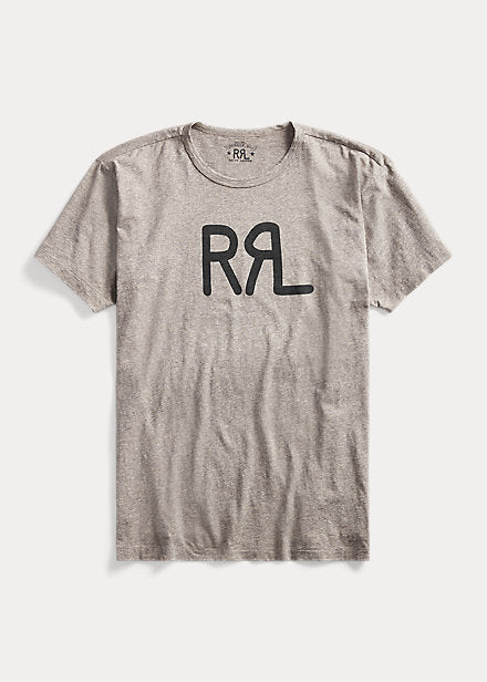 RRL Ranch SS Cotton Jersey T Heather Grey