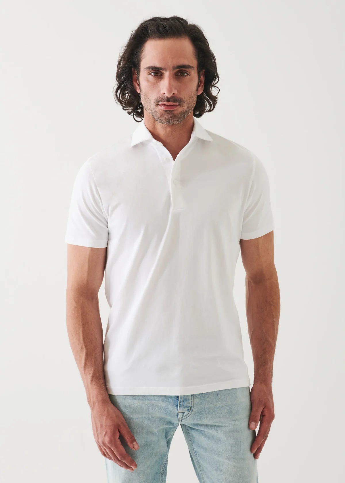 Patrick Assaraf SS Iconic Polo White