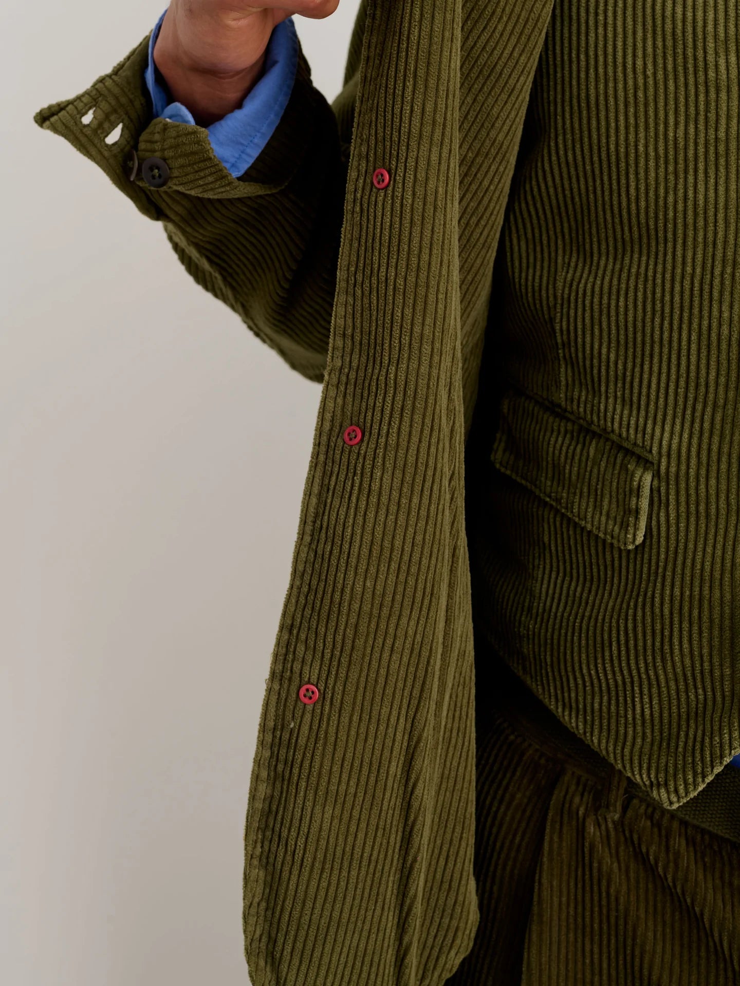 Alex Mill Blazer in Rugged Cord Dark Olive