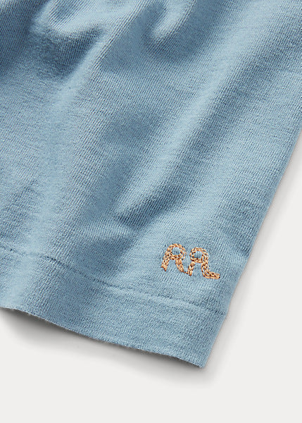 RRL SS Garment Dyed Crew T Slate Blue