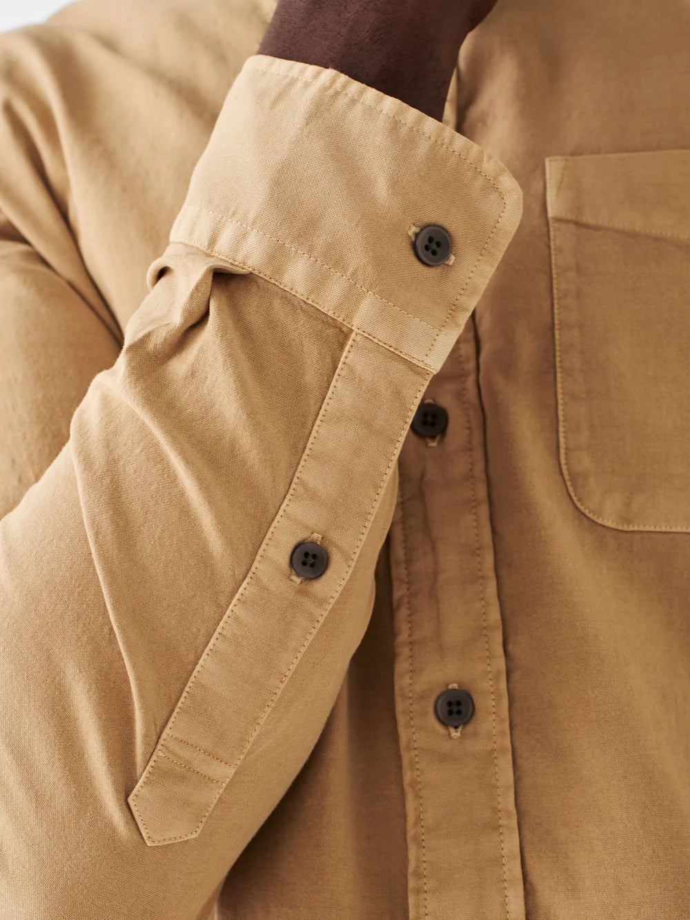 Faherty Sunwashed Stretch Oxford Washed Khaki