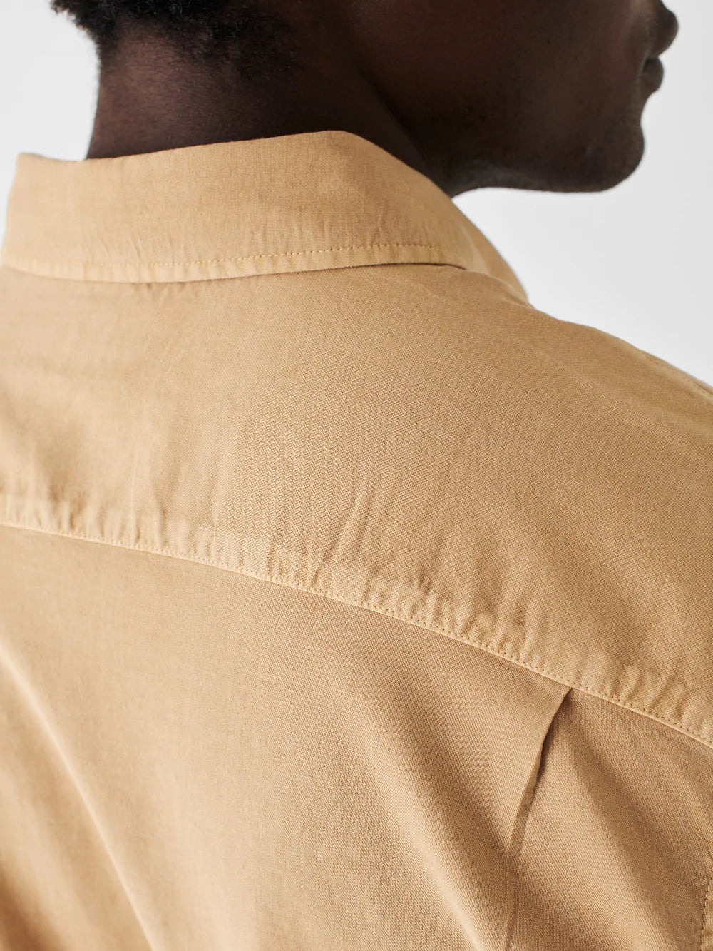 Faherty Sunwashed Stretch Oxford Washed Khaki