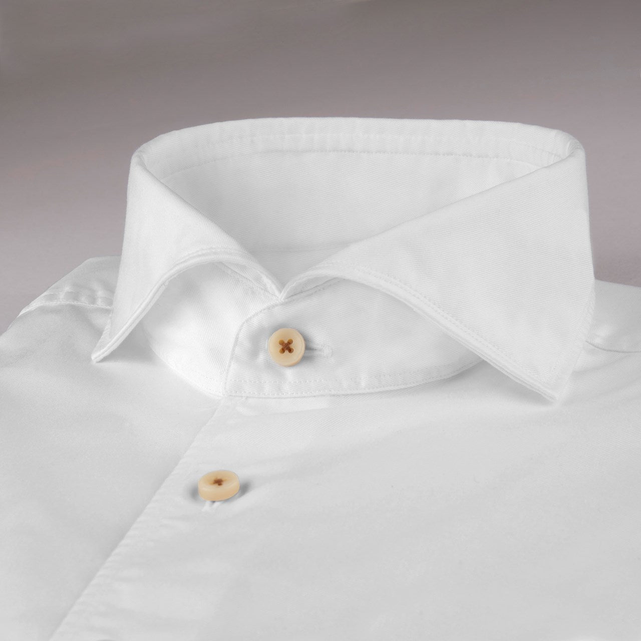 Stenstroms Fitted Casual White Twill Shirt 000