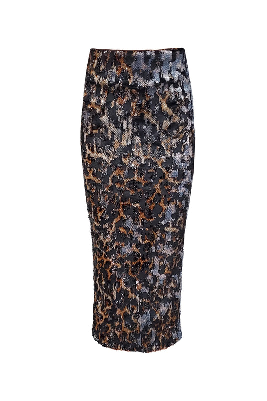 Le Superbe 3D Leopard Liza Skirt