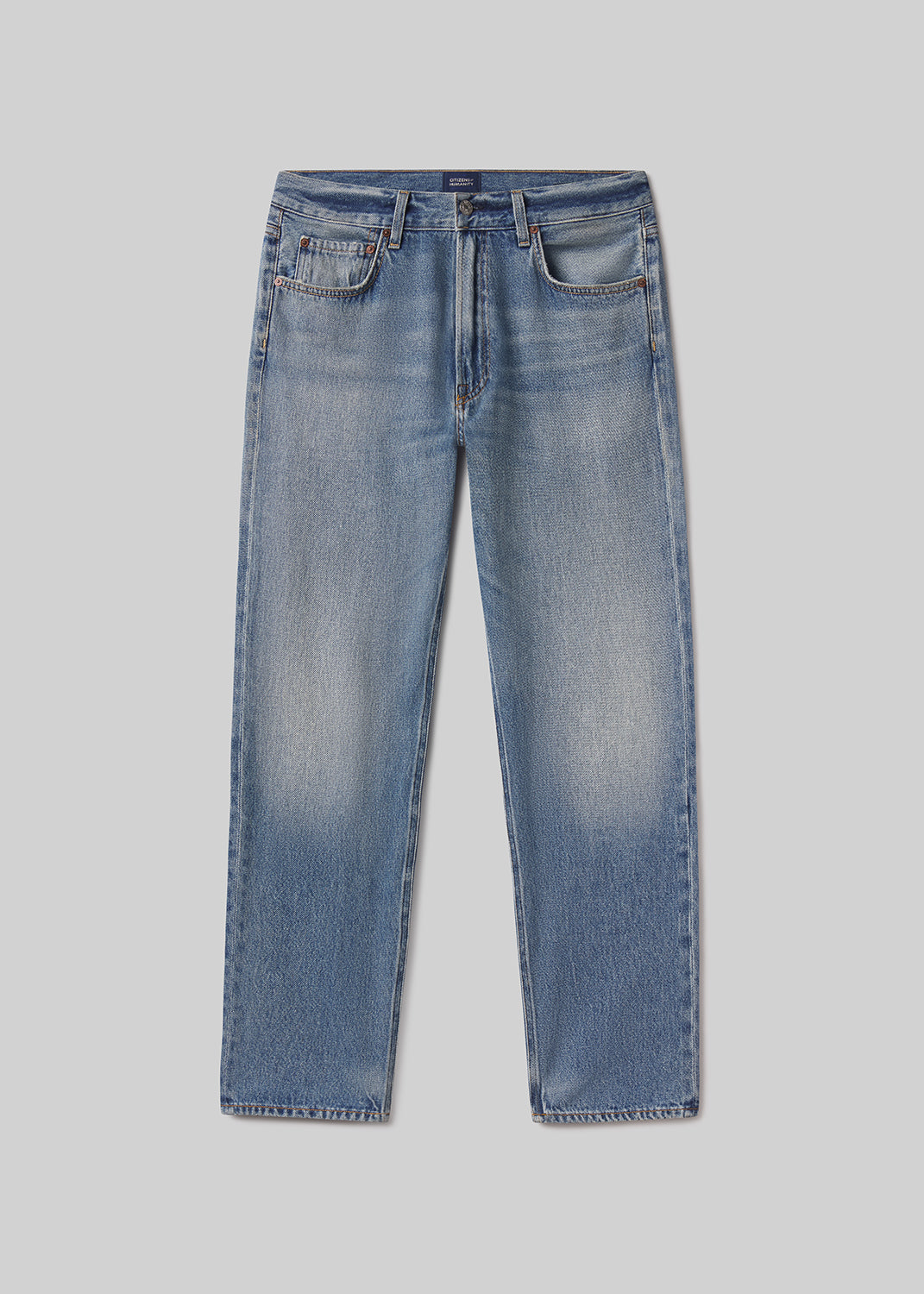 Citizens of Humanity Elijah classic straight leg jeans in Shadow Blue medium wash denim