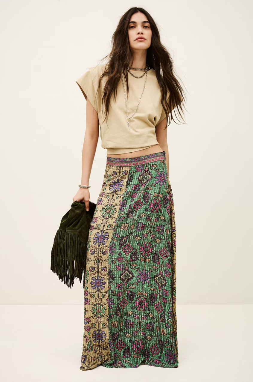 ba&sh Pario Skirt Vert