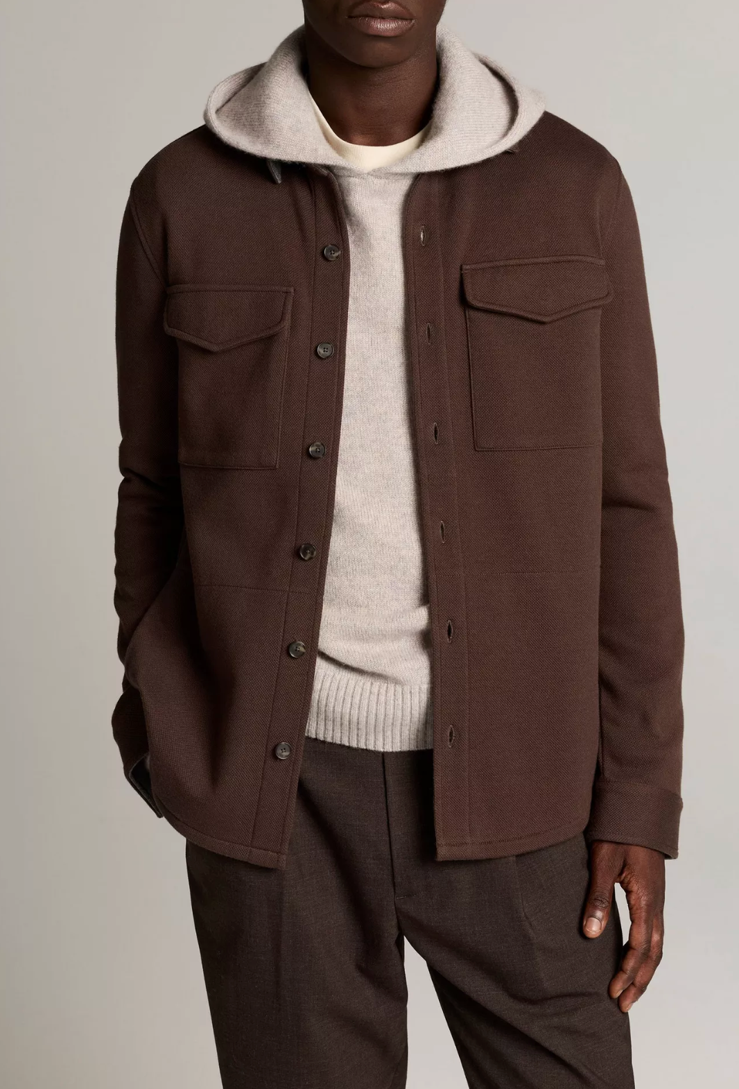 Vince Shirt Jacket Midland/Med H Grey