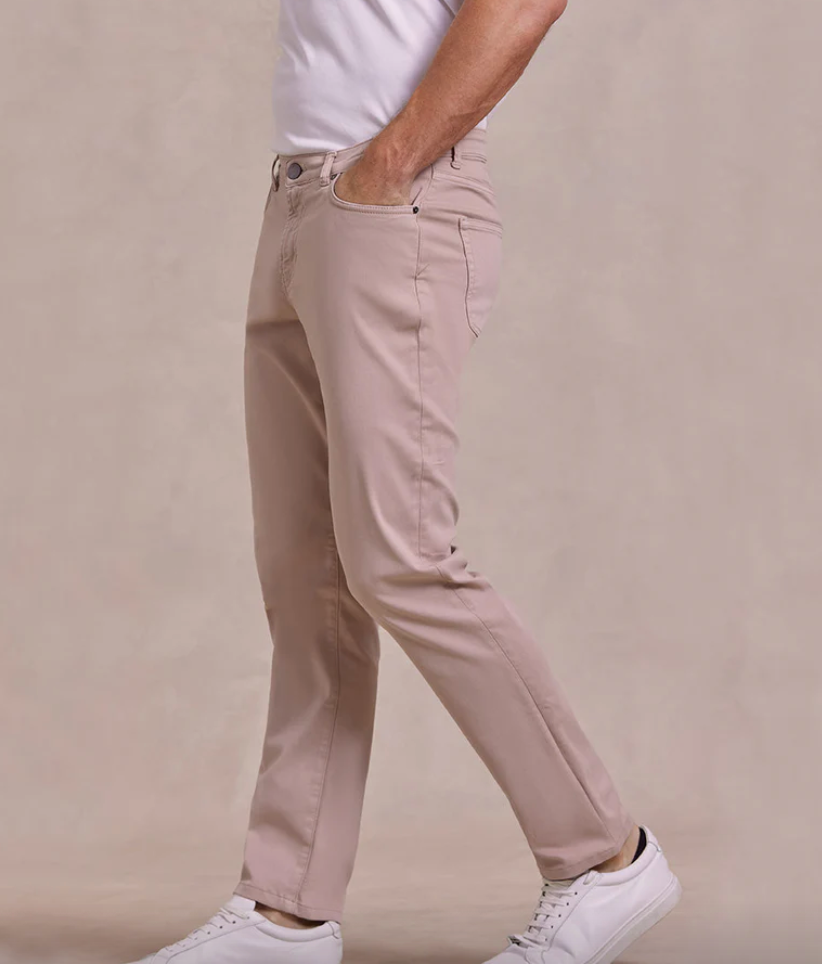 Rye 51 French Twill Stretch 5 Pocket Warm Taupe