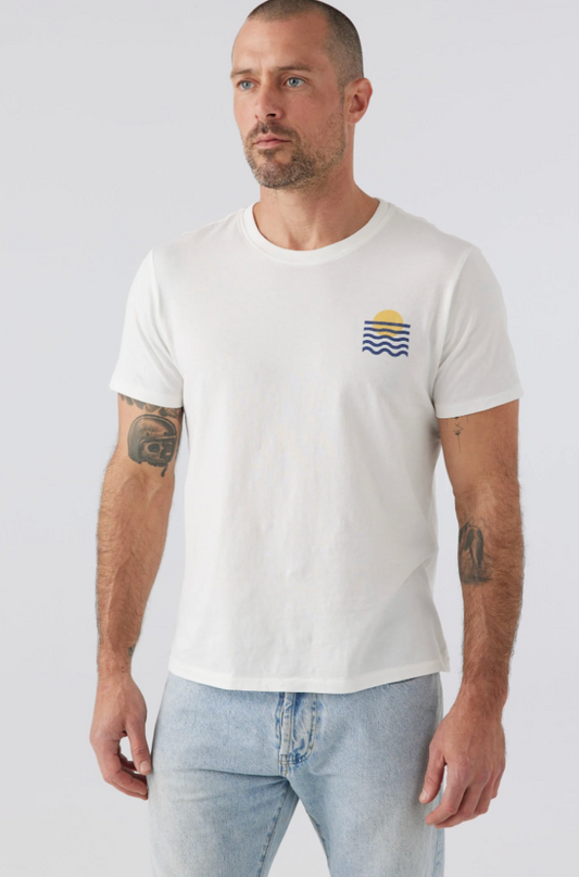 Sol Angeles Geo Wave Sunset Tee D White