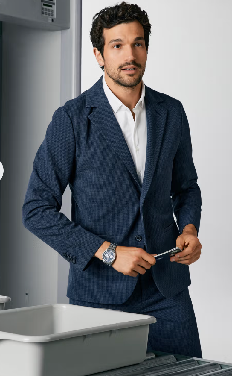 Mizzen + Main Watson Blazer Navy Gun Check