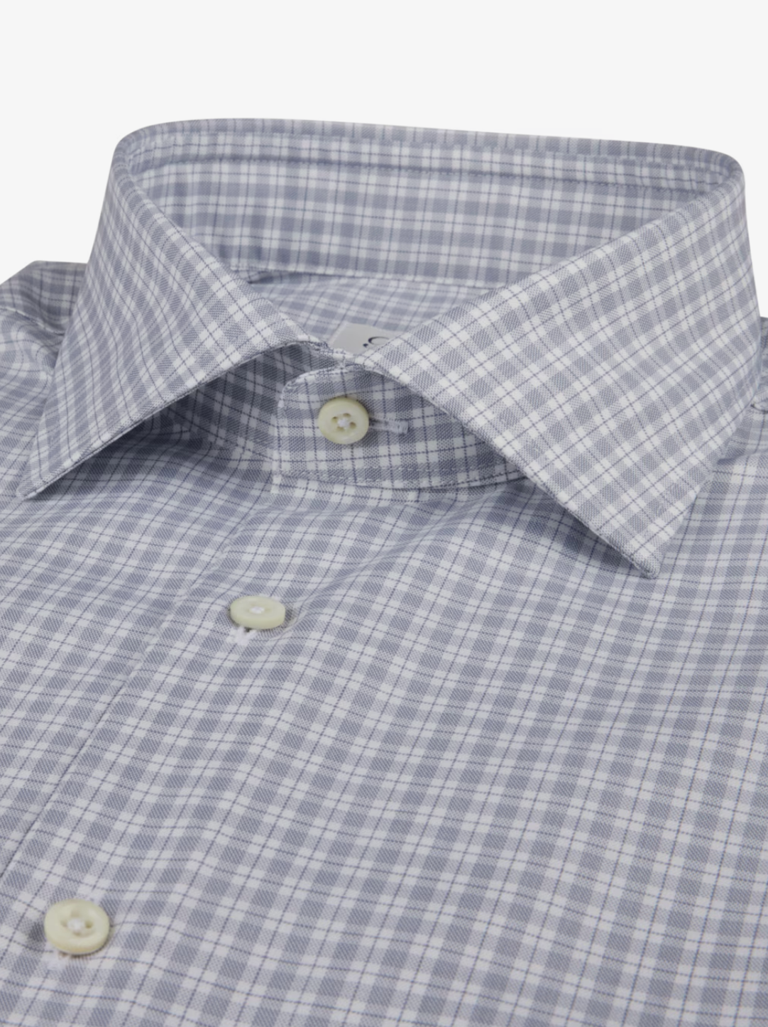 Stenstroms Fitted Dress Shirt Grey Check