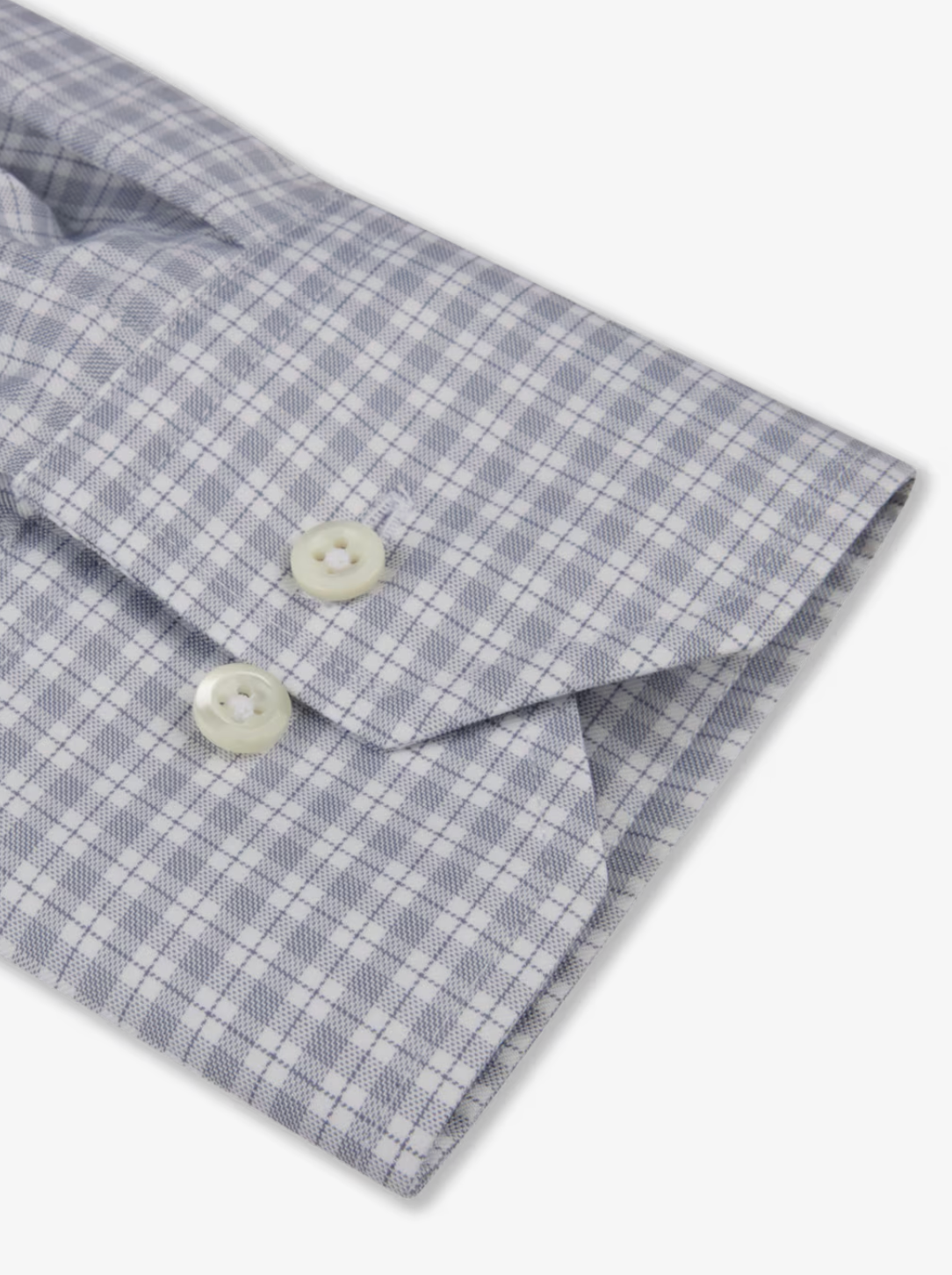 Stenstroms Fitted Dress Shirt Grey Check