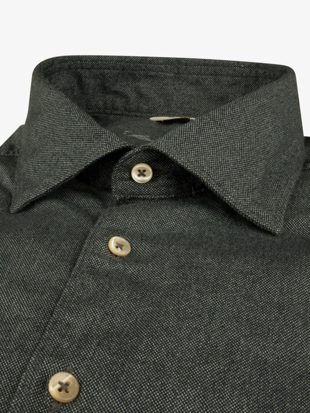 Stenstroms Fitted Dress Shirt Dark Grey