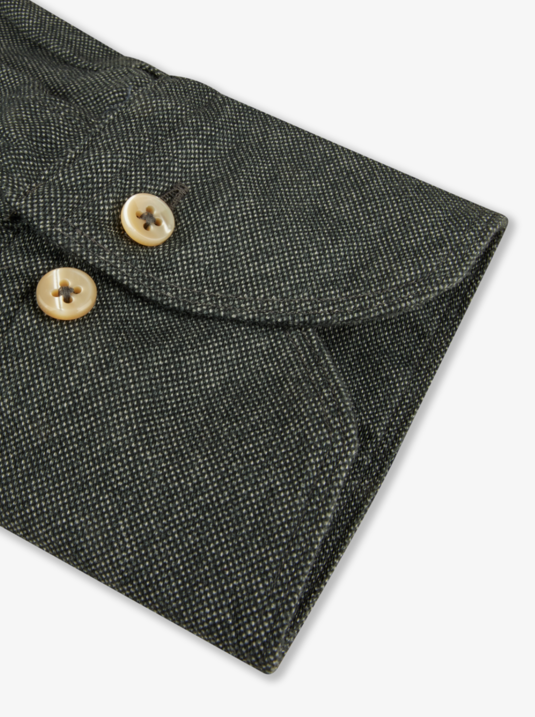 Stenstroms Fitted Dress Shirt Dark Grey