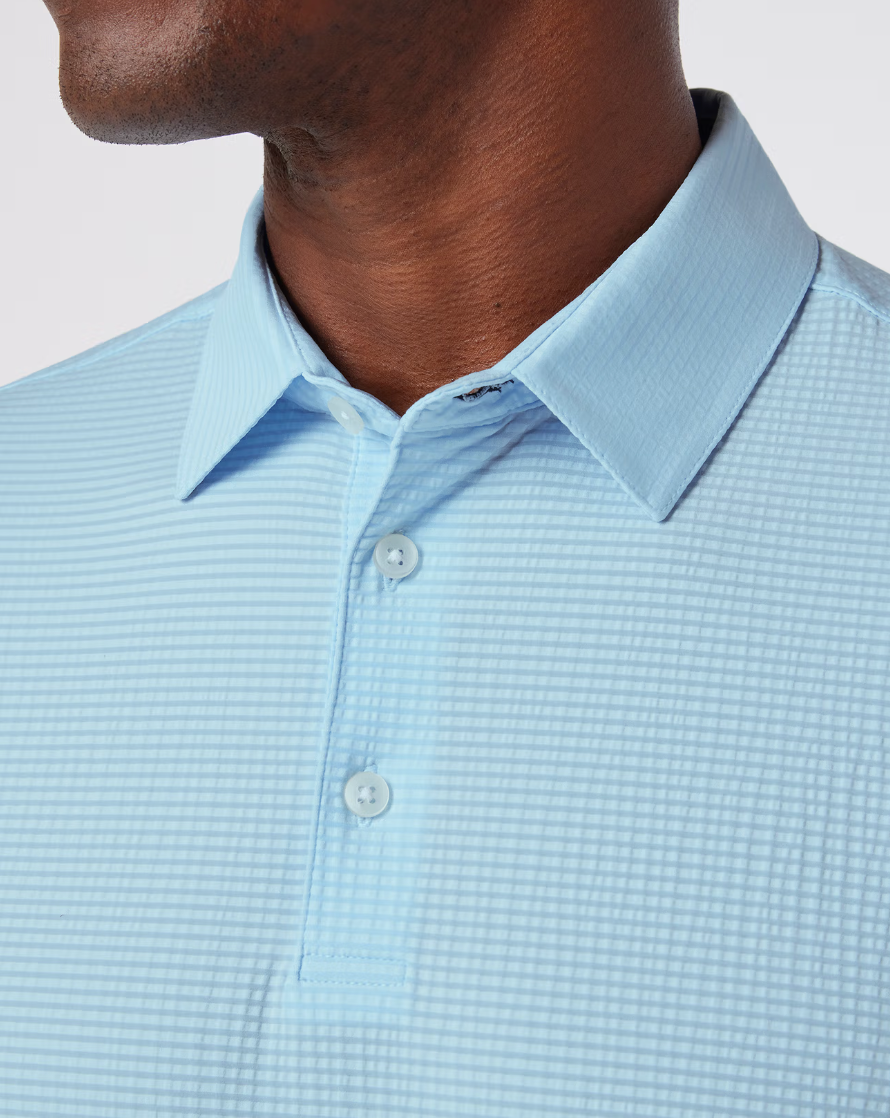 Mizzen + Main Copa SS Polo Lt Cyan