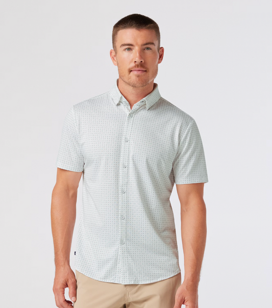 Mizzen + Main Halyard SS Shirt Pale Green Pyramid
