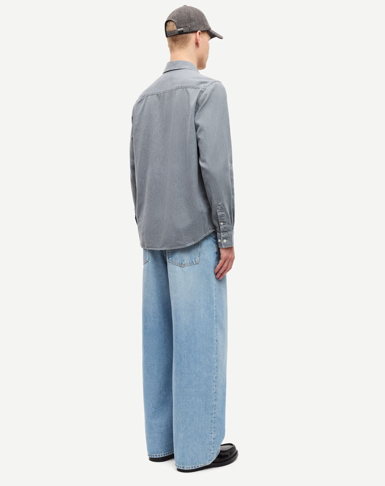 Samsoe Saryan P Shirt Light Grey chambray