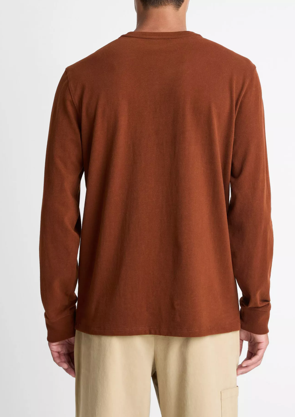 Vince Sueded Jersey Pkt Crew Copperhead