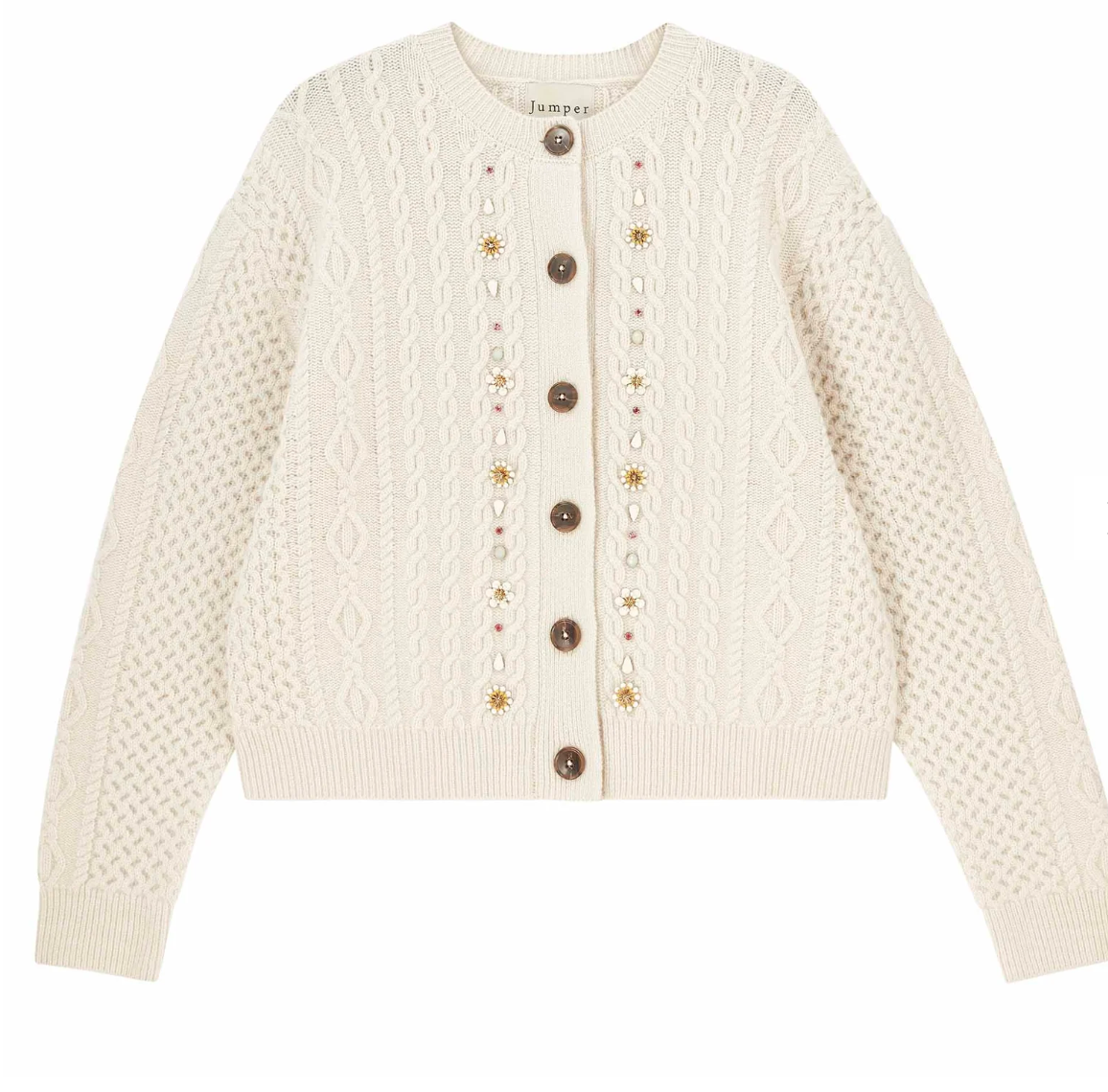 Jumper Jewel Cable Cardigan Jasmine
