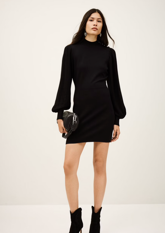 Ba&sh Stella LS Dress Noir