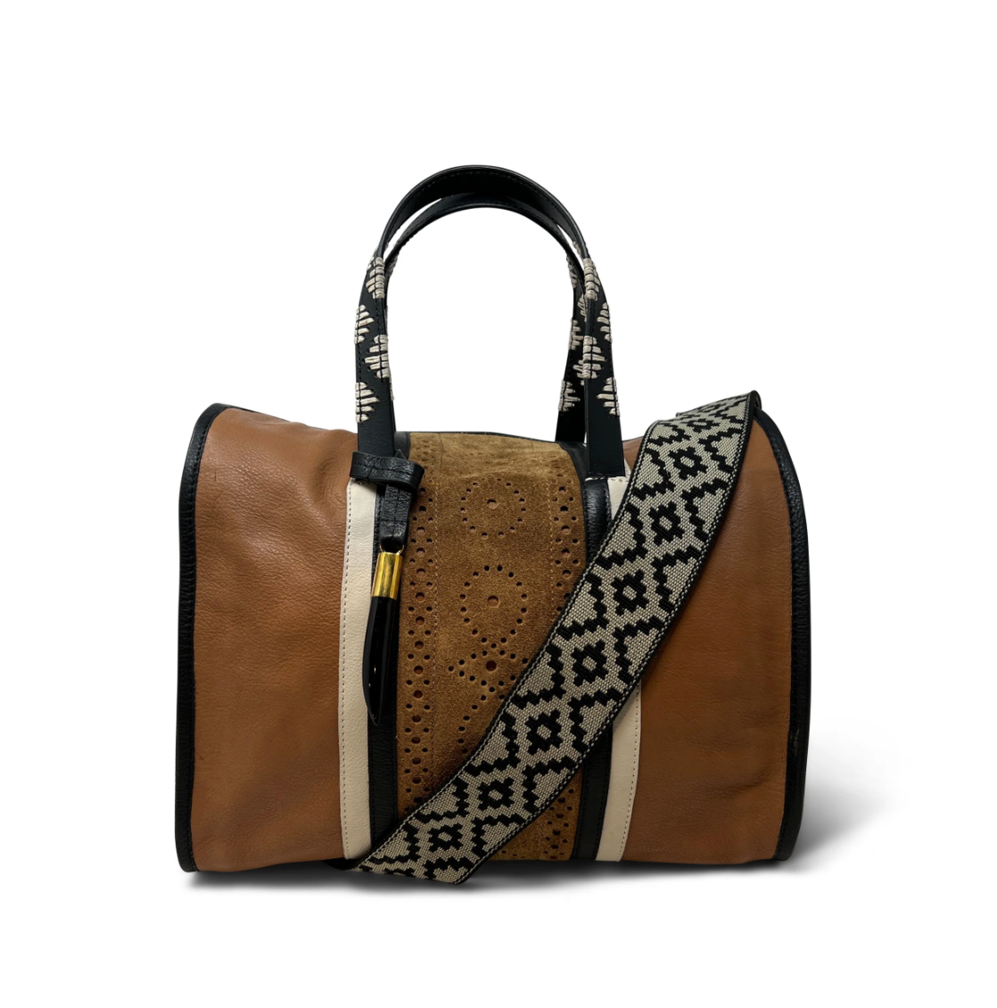 Kempton Brogue Ella Bag British Tan