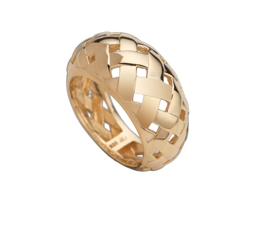 Jennifer Zeuner Solora Ring 18K Yellow Gold Plated Silver 7