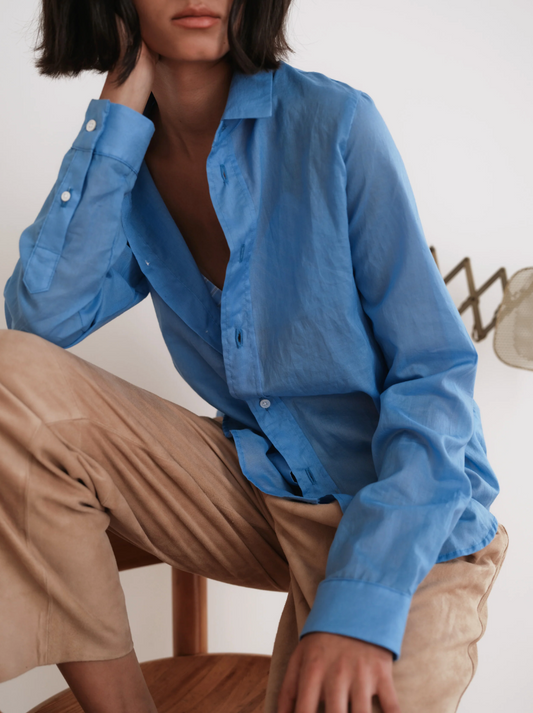 Cissa The Classic 100% Tissue Cotton Lawn Cerulean Blue