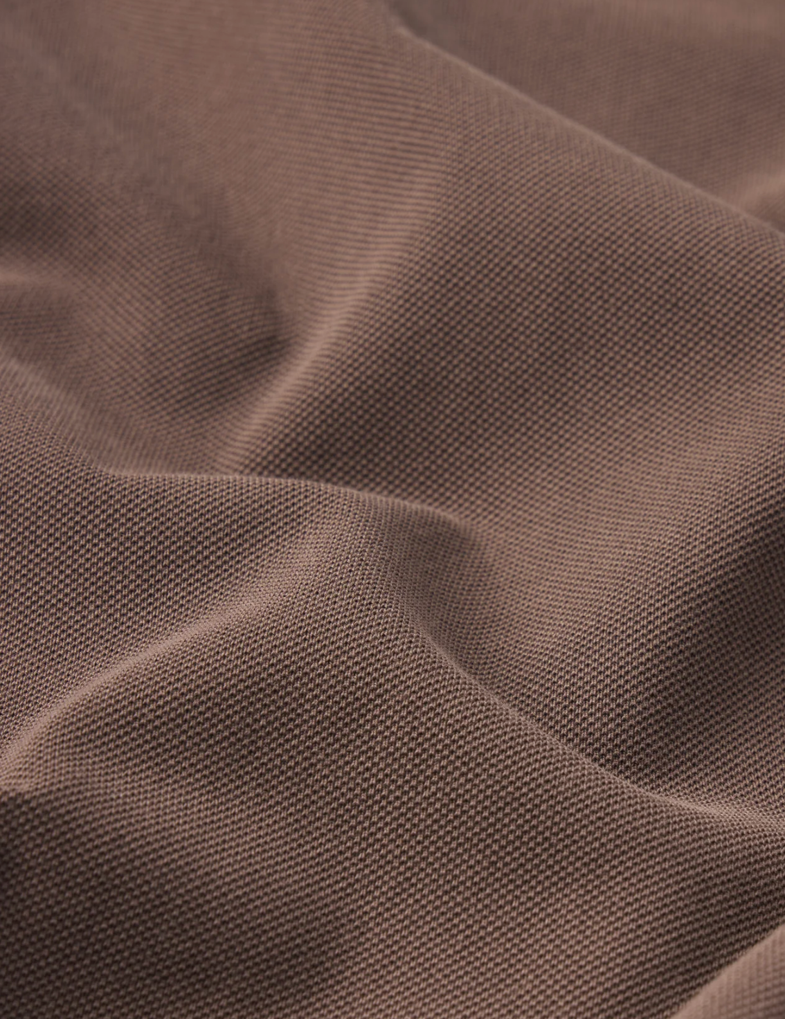 Frame Washed Light Pique Polo Antique Cafe