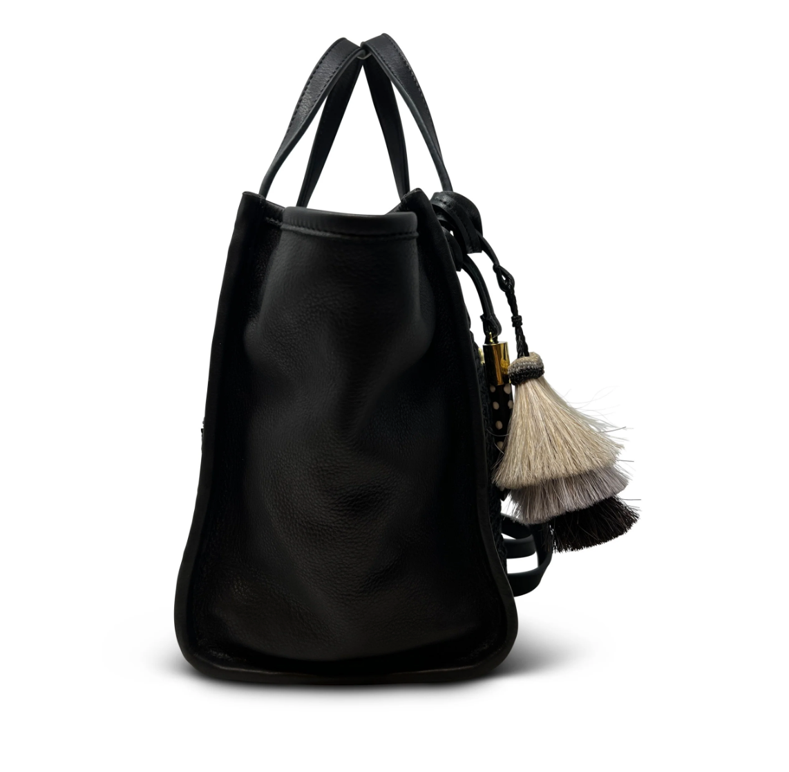 Kempton Mini Tote Black Raffia