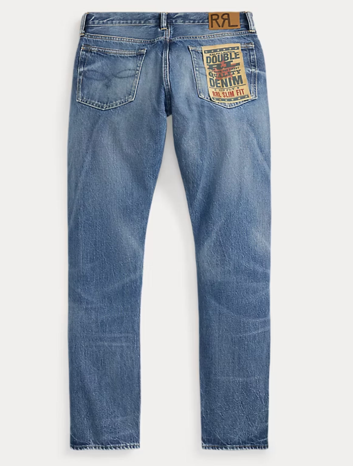 RRL Cotton Denim Slim Straight Daws Wash