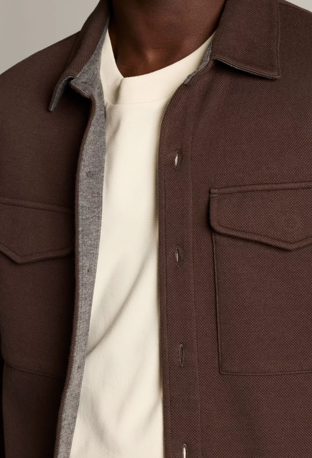 Vince Shirt Jacket Midland/Med H Grey