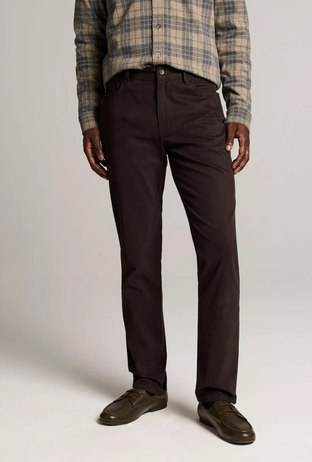 Vince Dylan Slim 5 Pocket Peached Pant Arabica