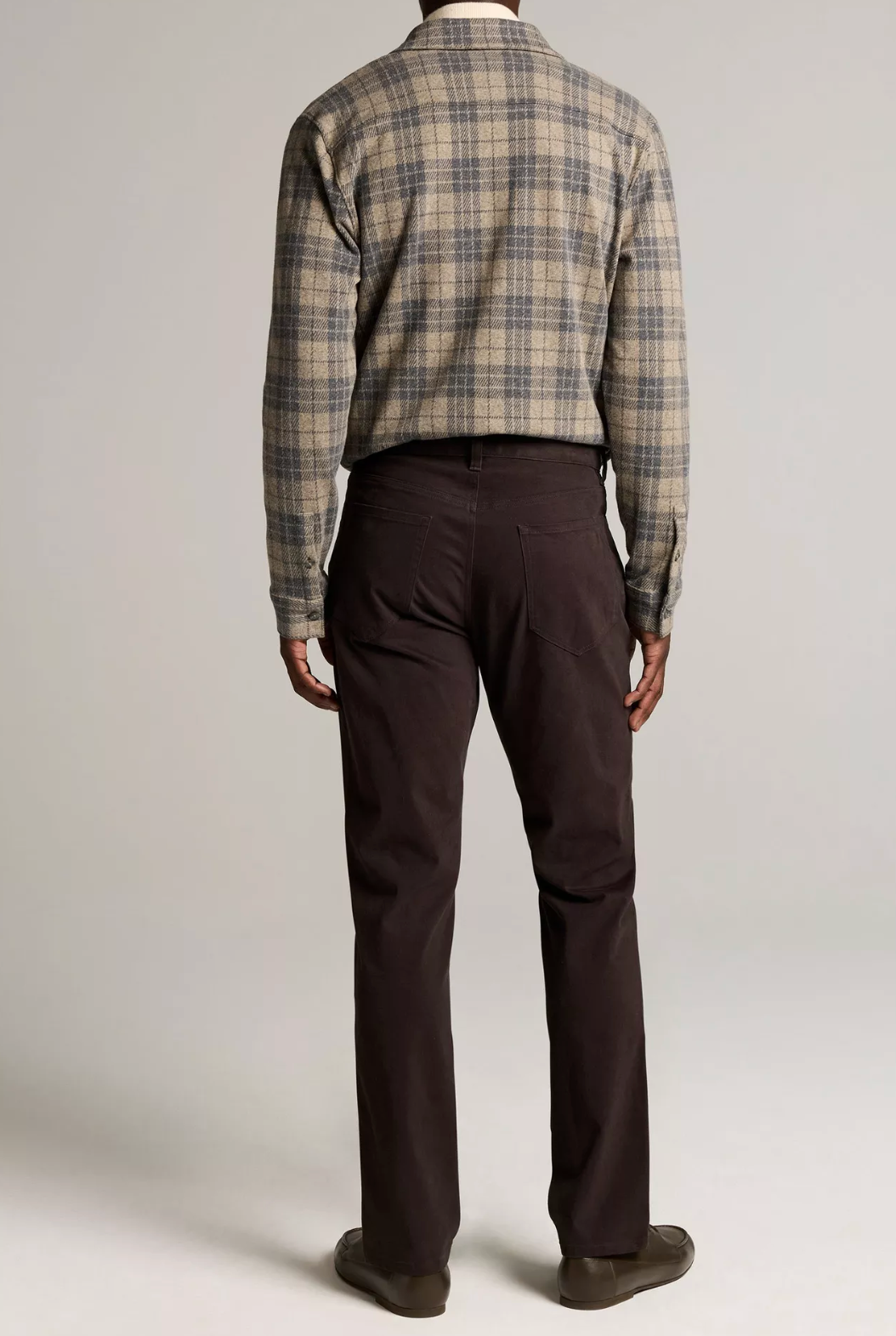 Vince Dylan Slim 5 Pocket Peached Pant Arabica