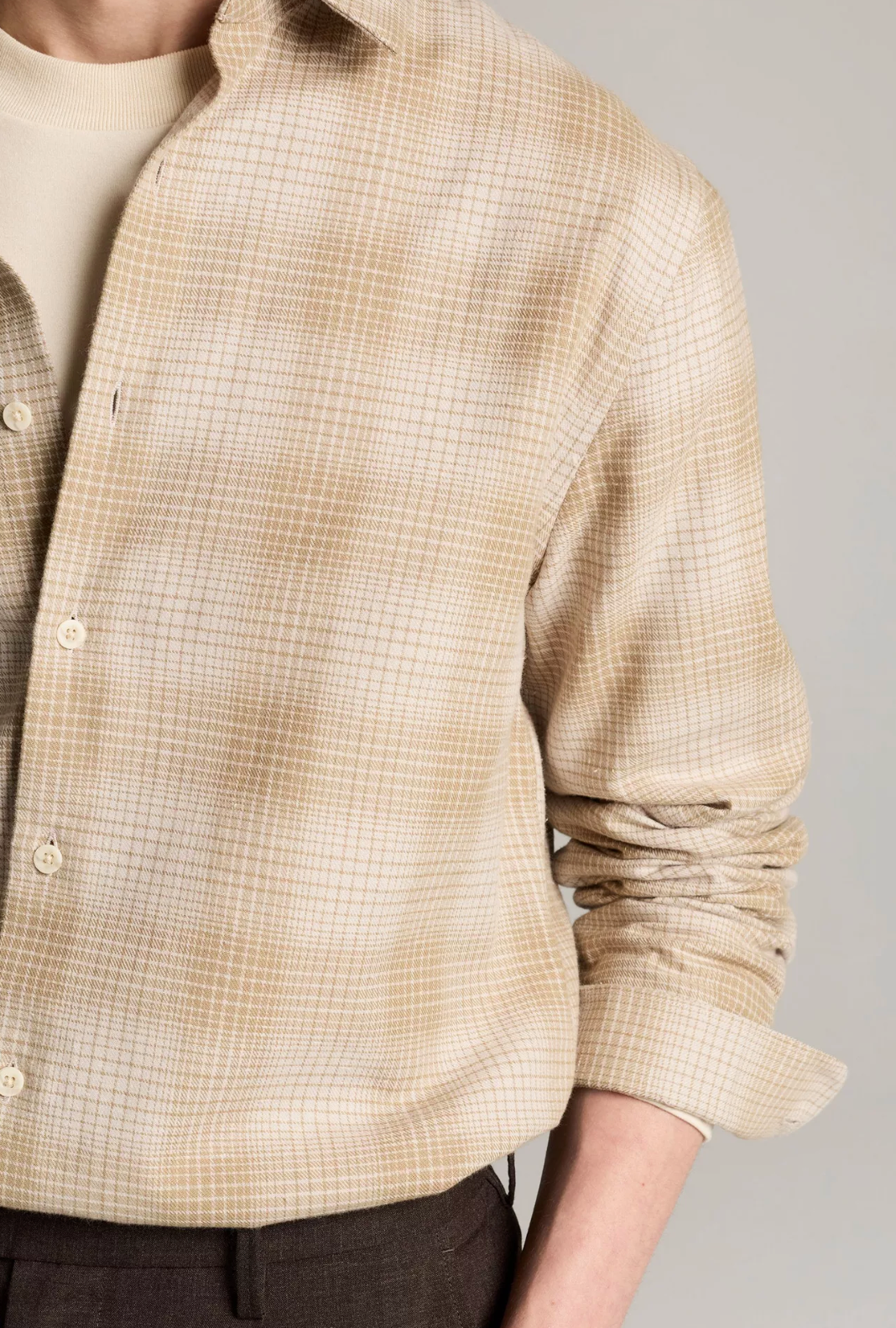 Vince Ballow Plaid LS Oatmeal Combo