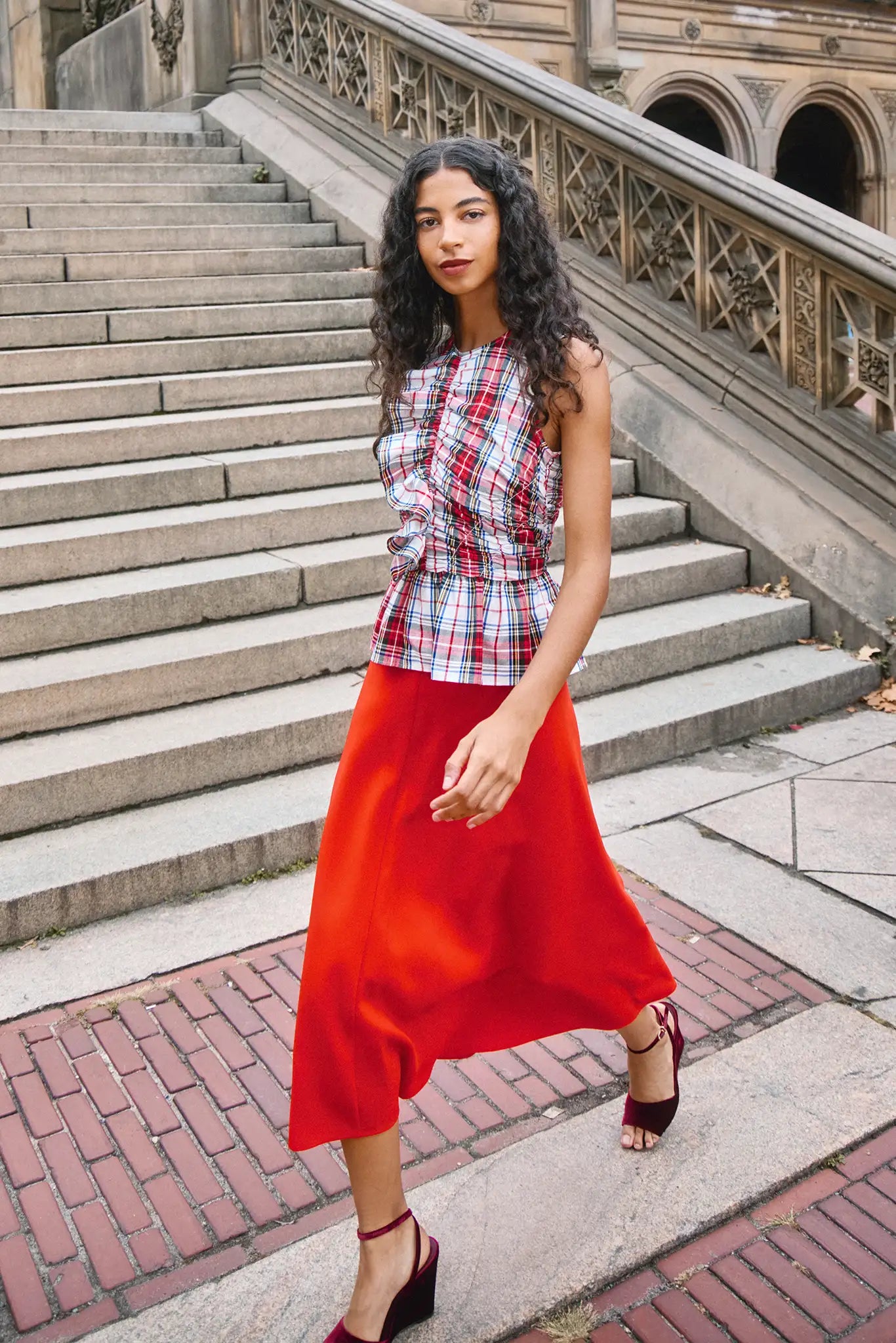 Hunter Bell Adele Skirt Red