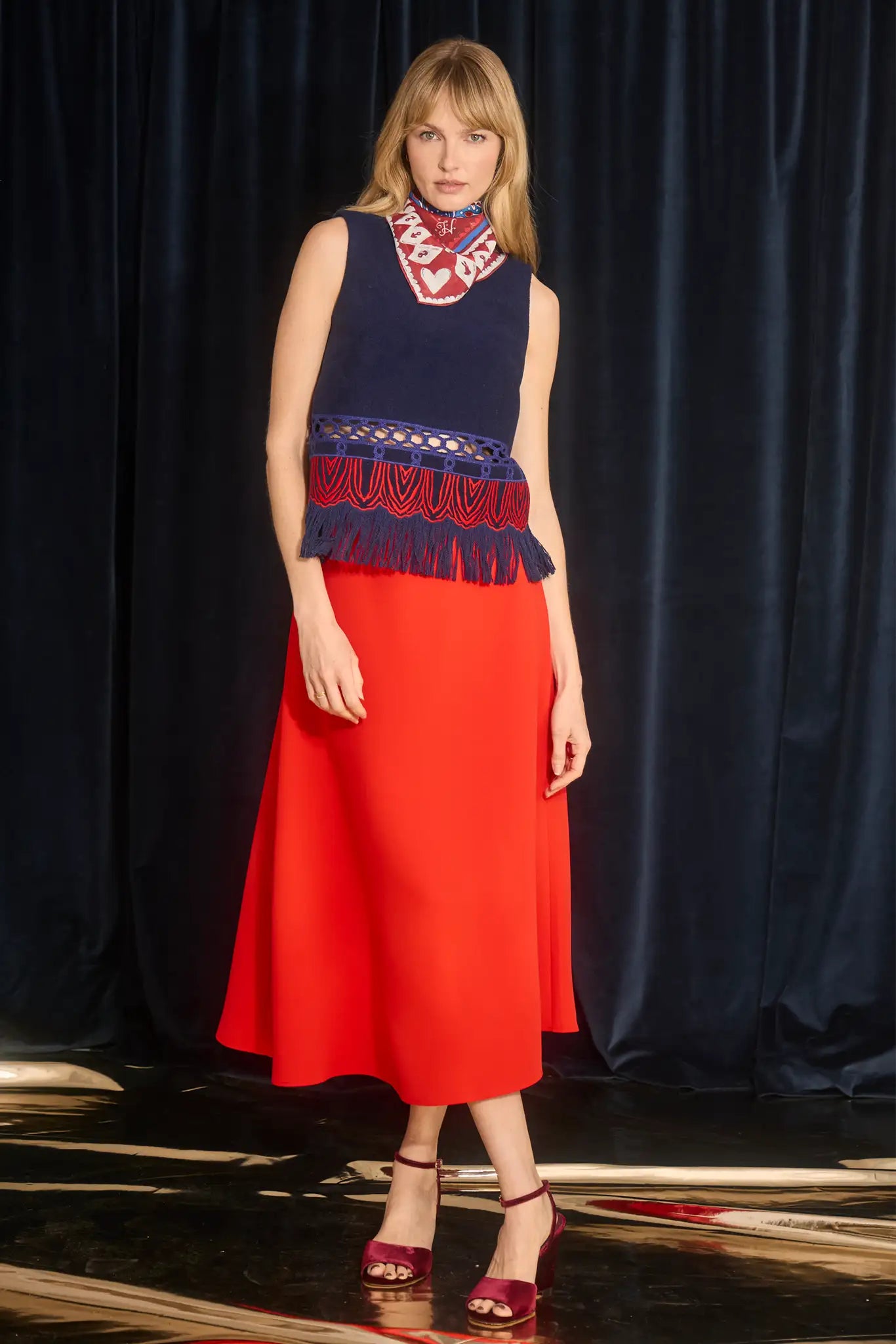 Hunter Bell Adele Skirt Red